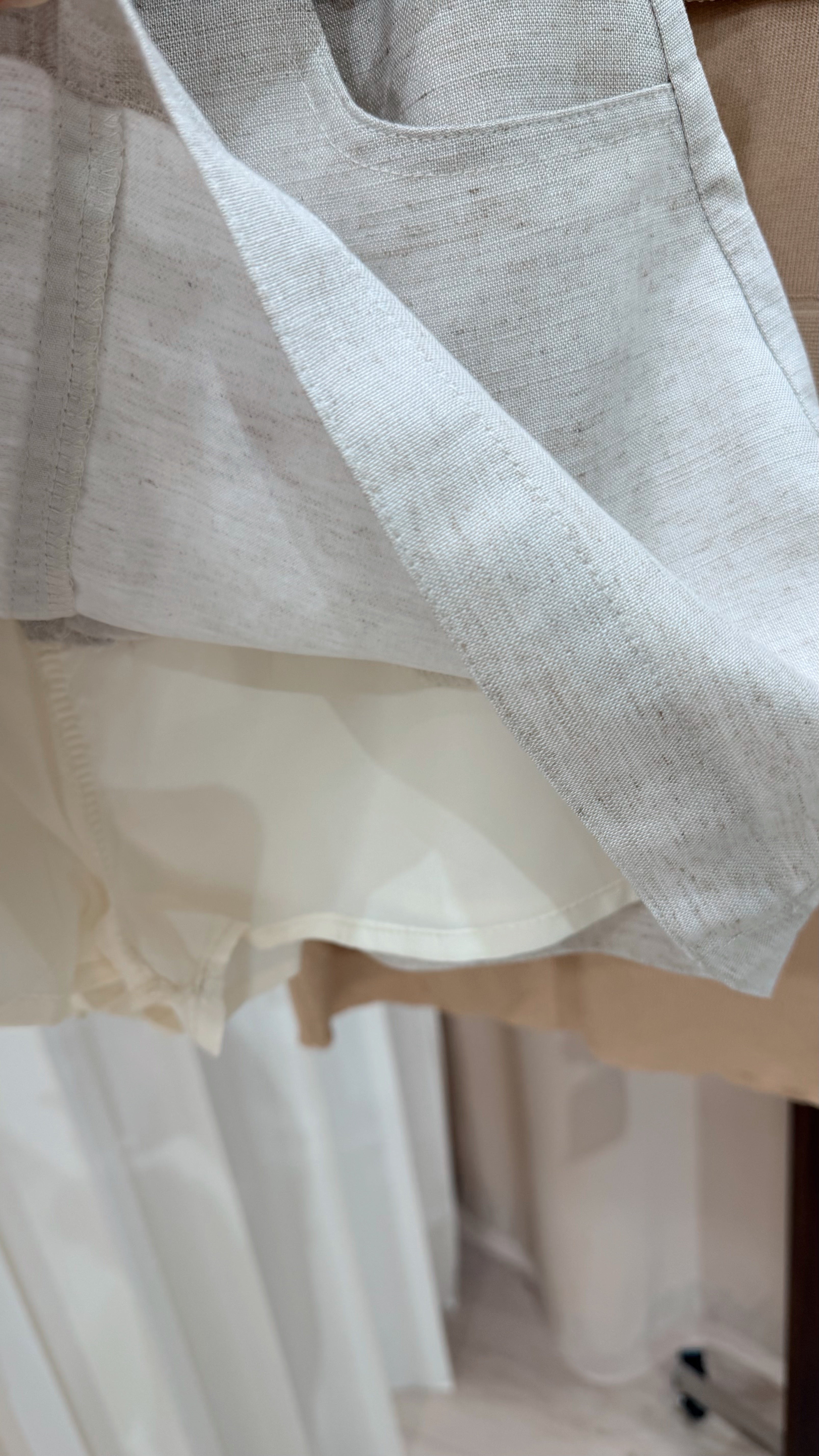 Linen Belted Skort