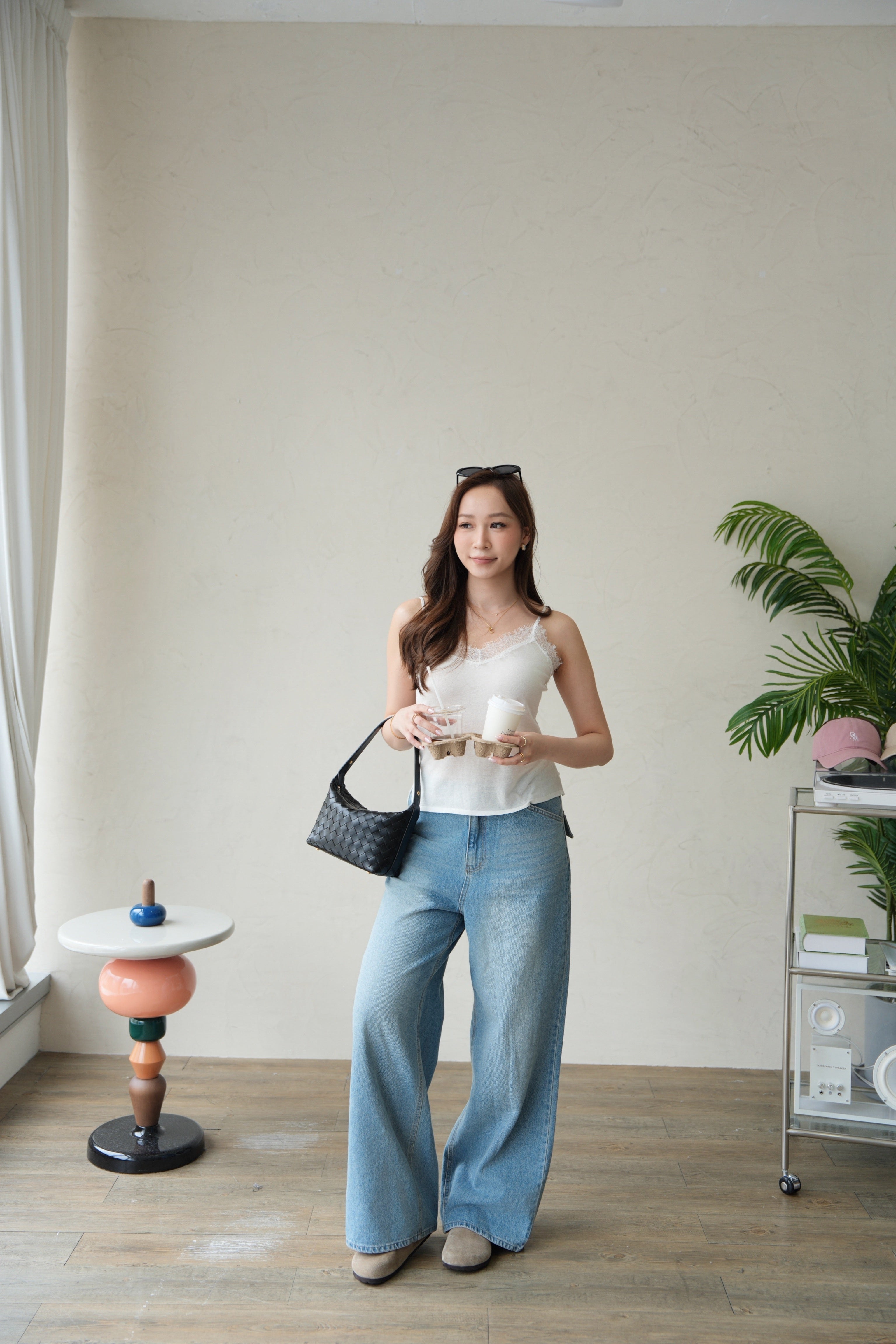 Silky Lace Cami Top
