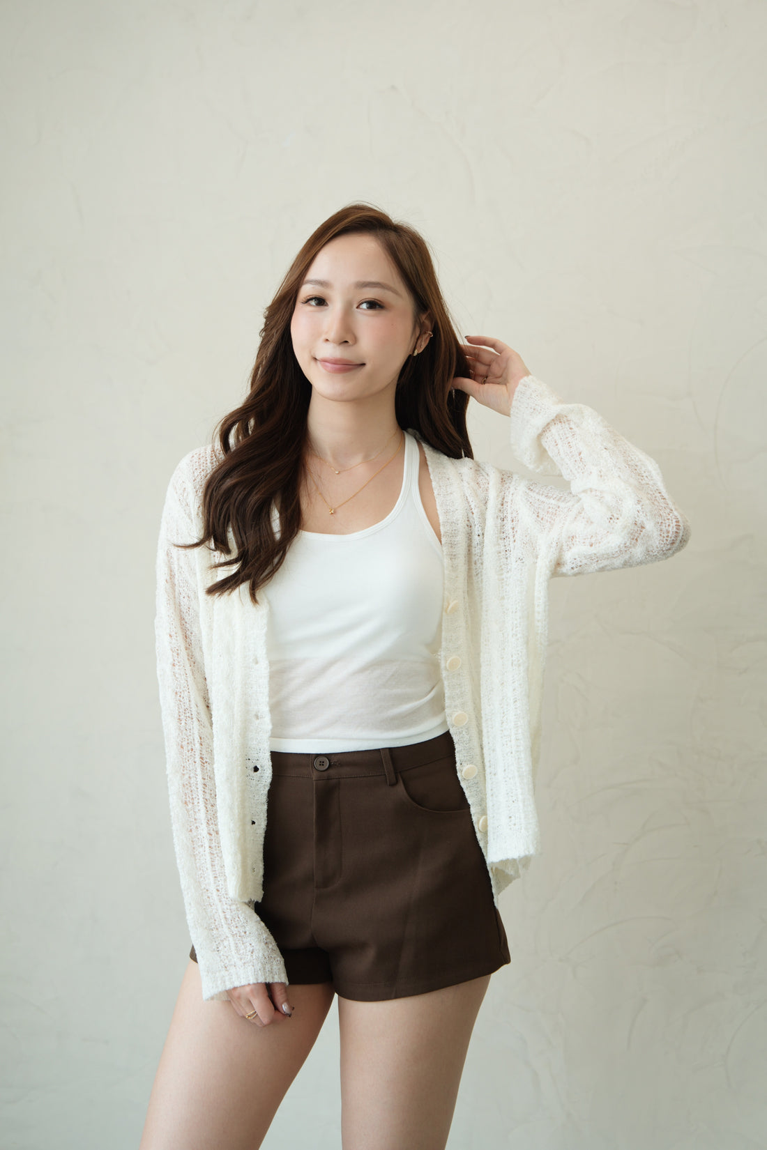 Esme High Rise Brown Shorts