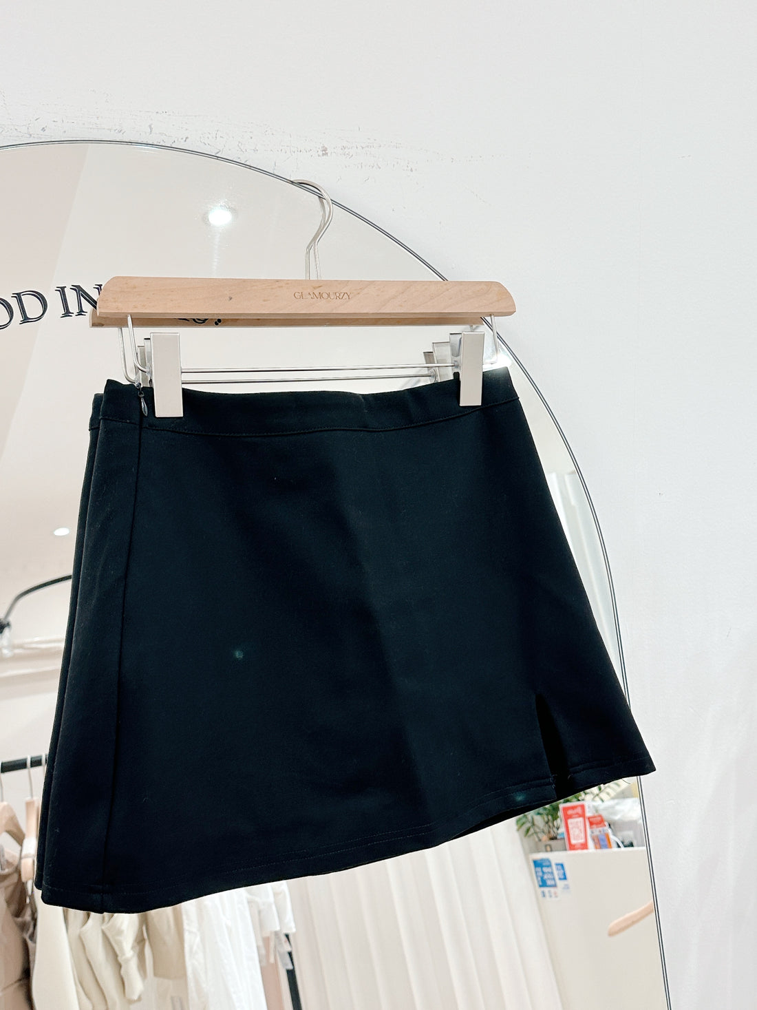Black A-Line Skort