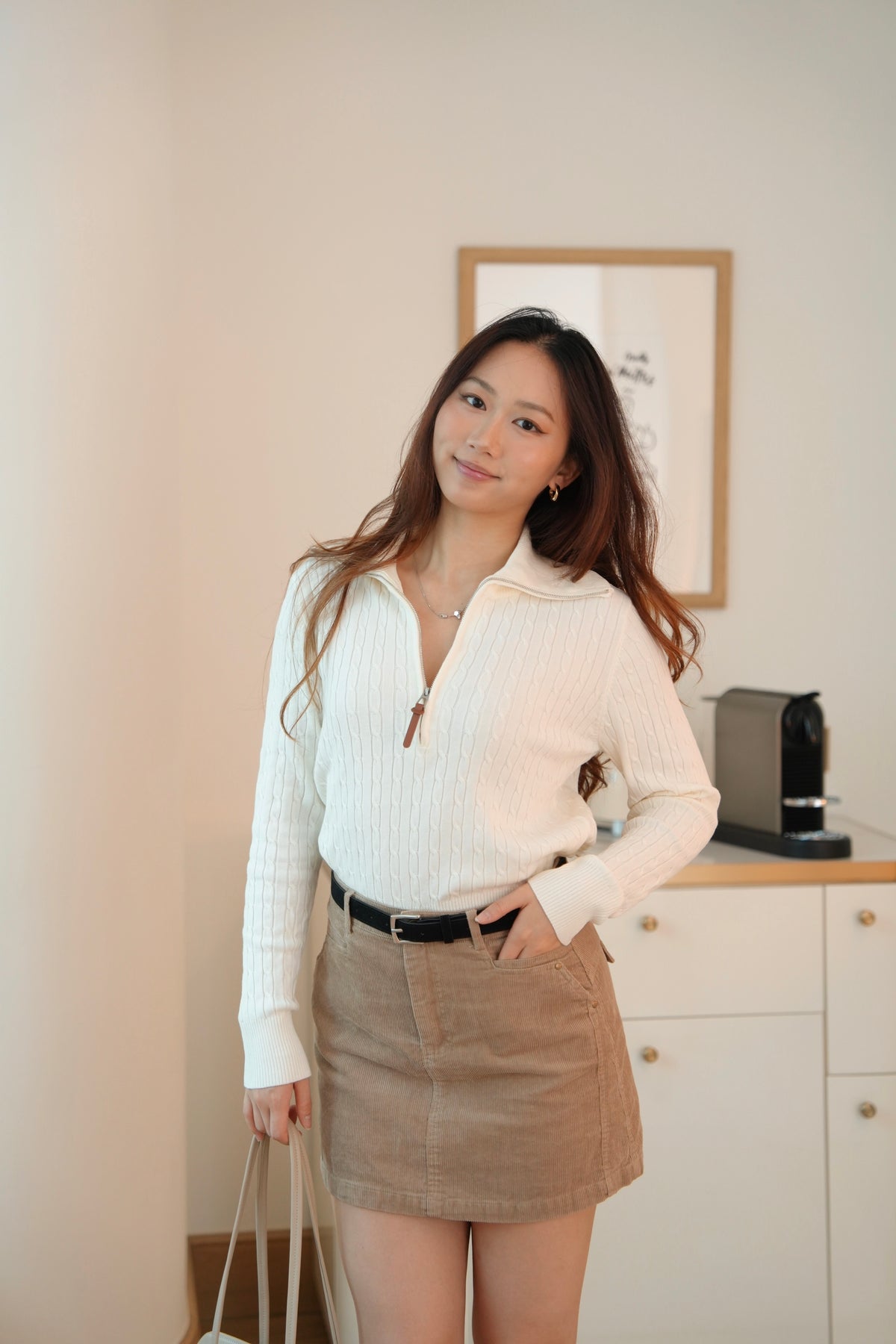 The Corduroy Belted Skort