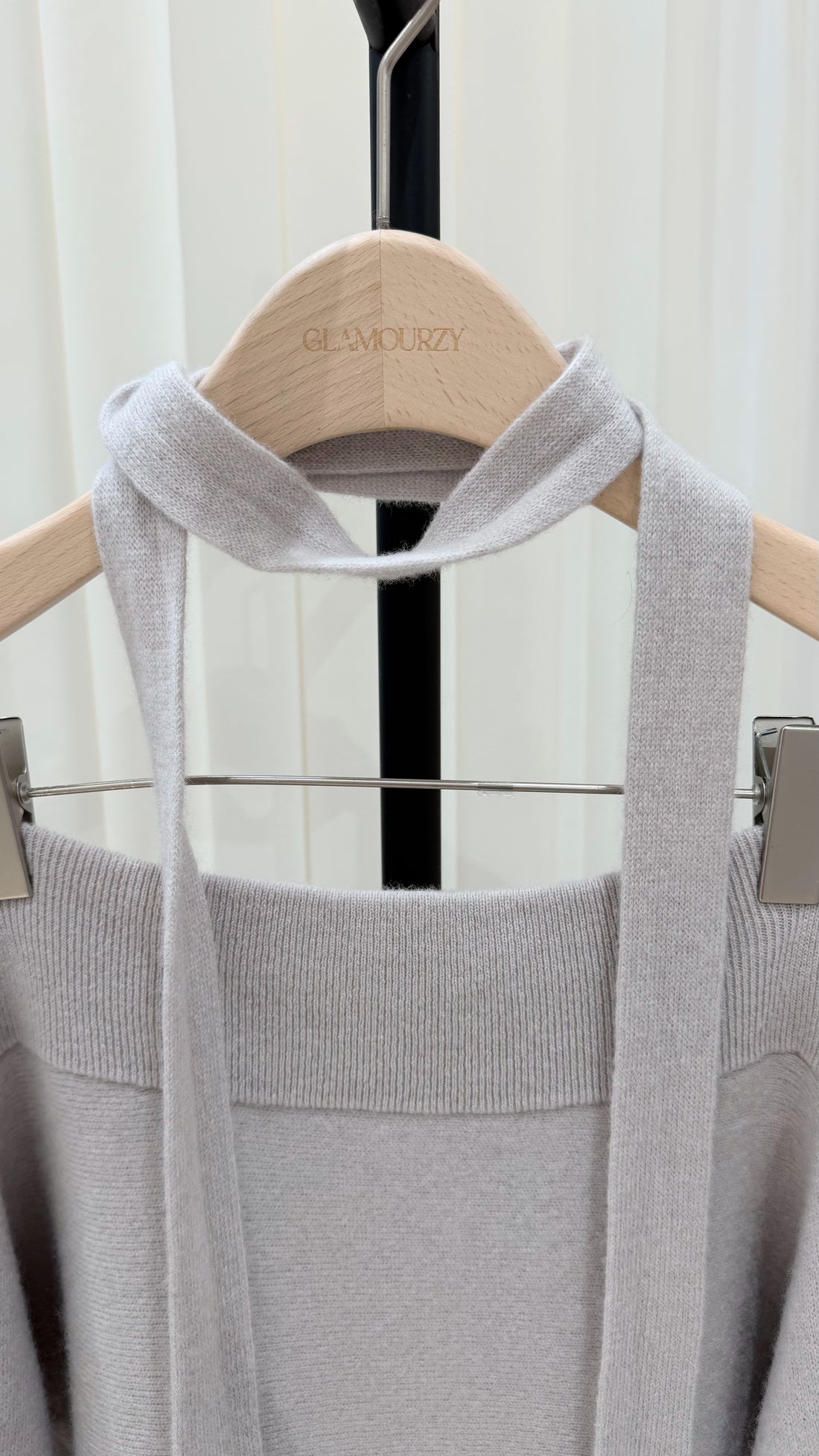 Aria Wool Off-Shoulder Knit