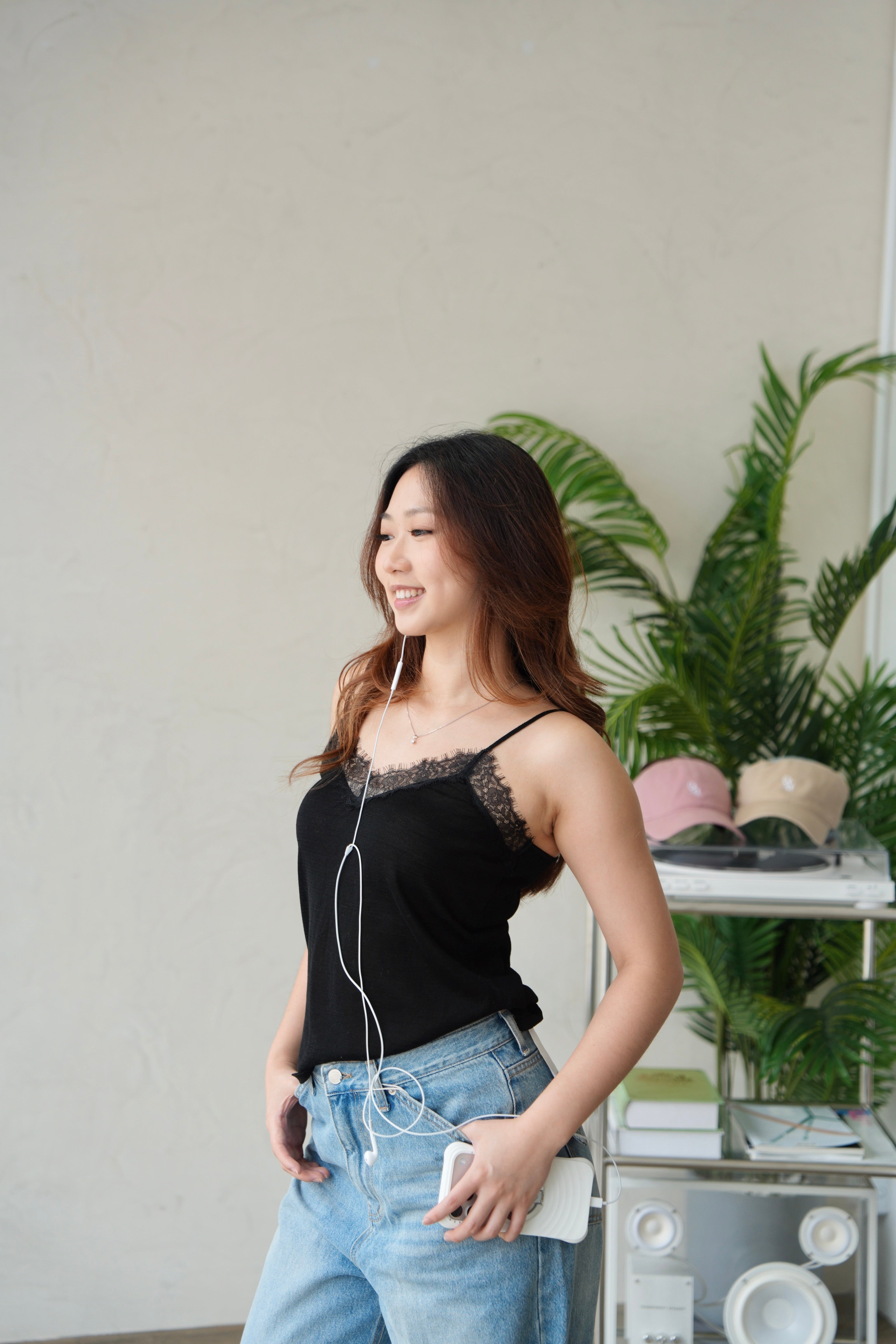 Silky Lace Cami Top