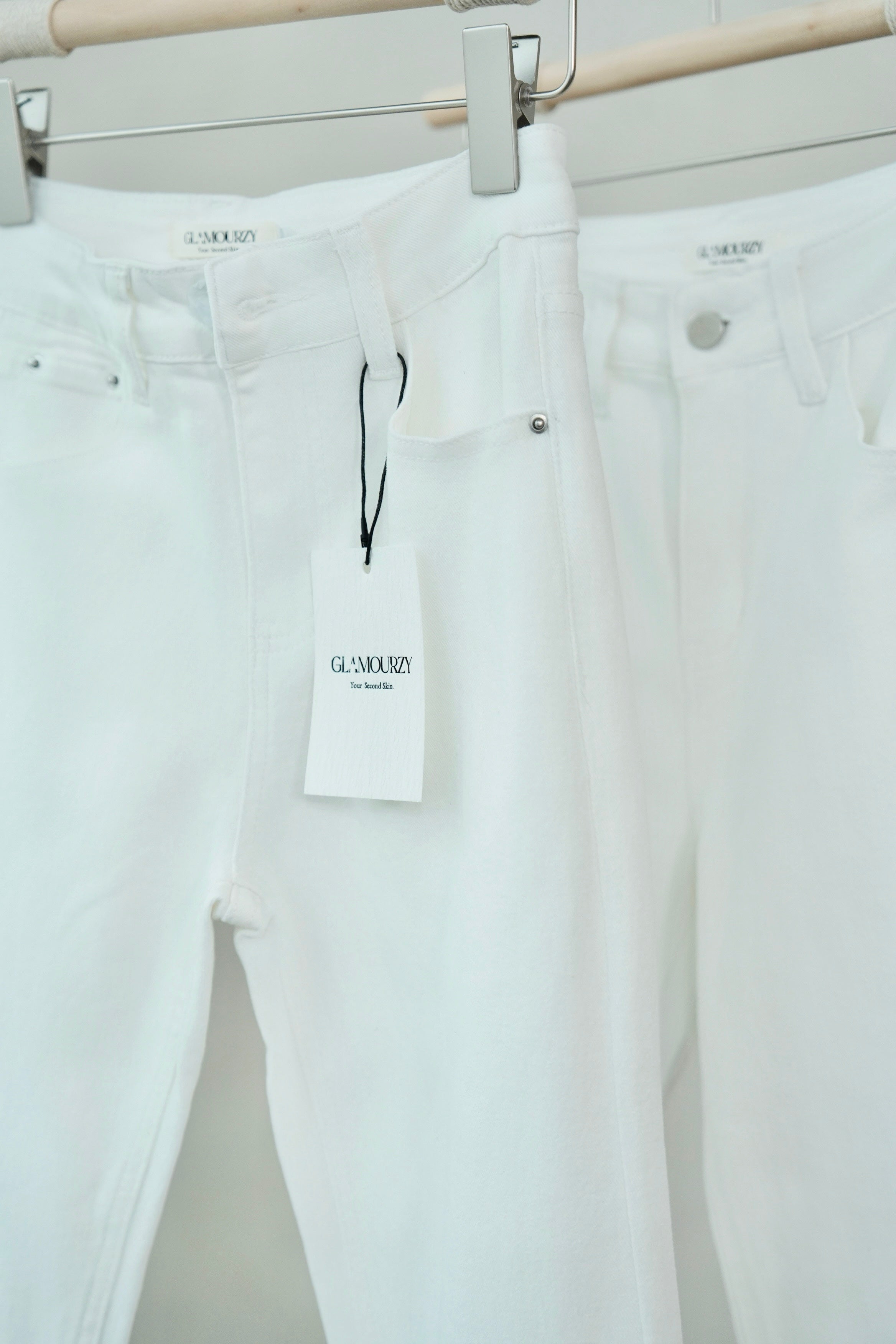 Premium White Flare Pants