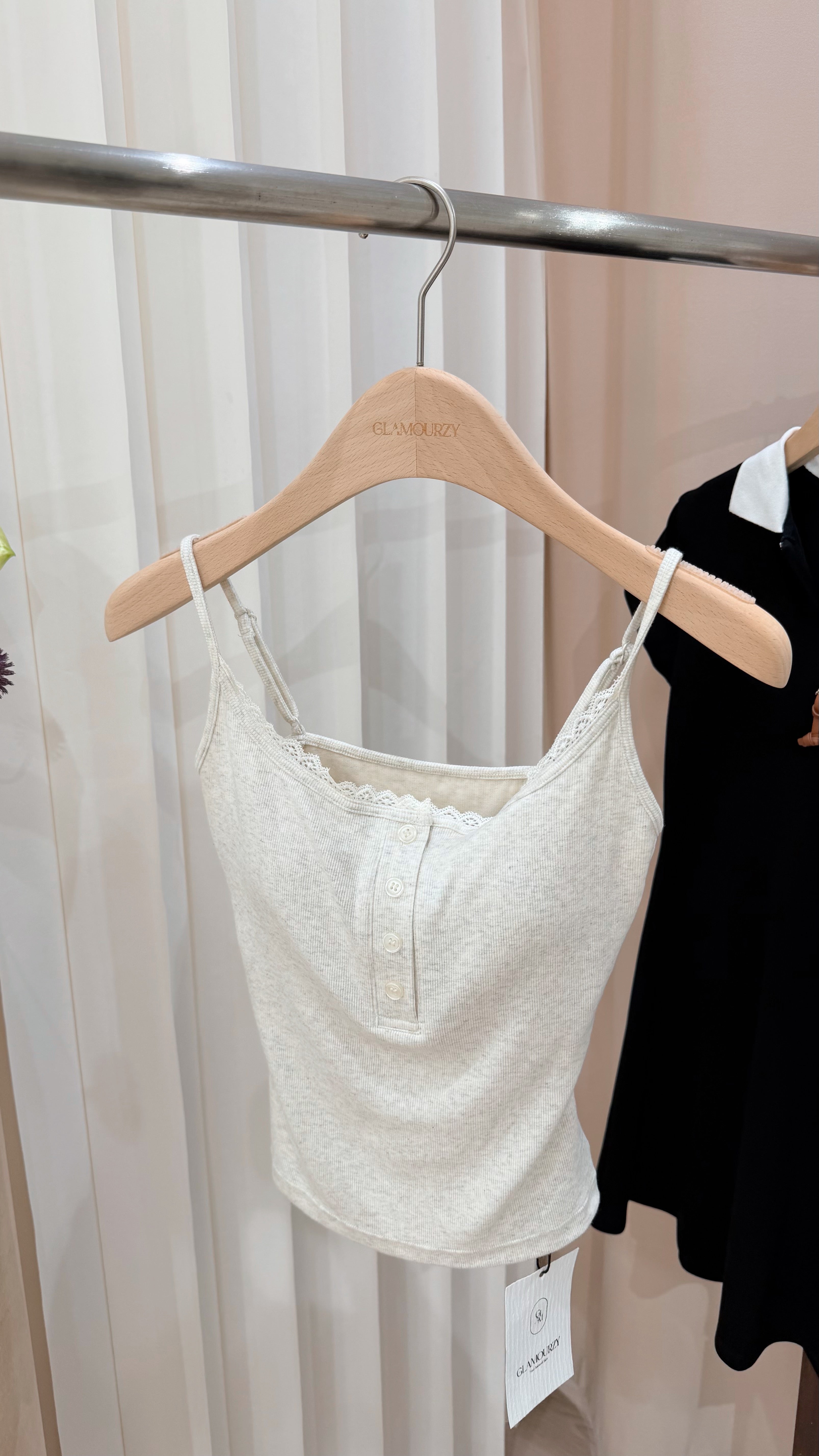 Light Grey Lace Bra Top