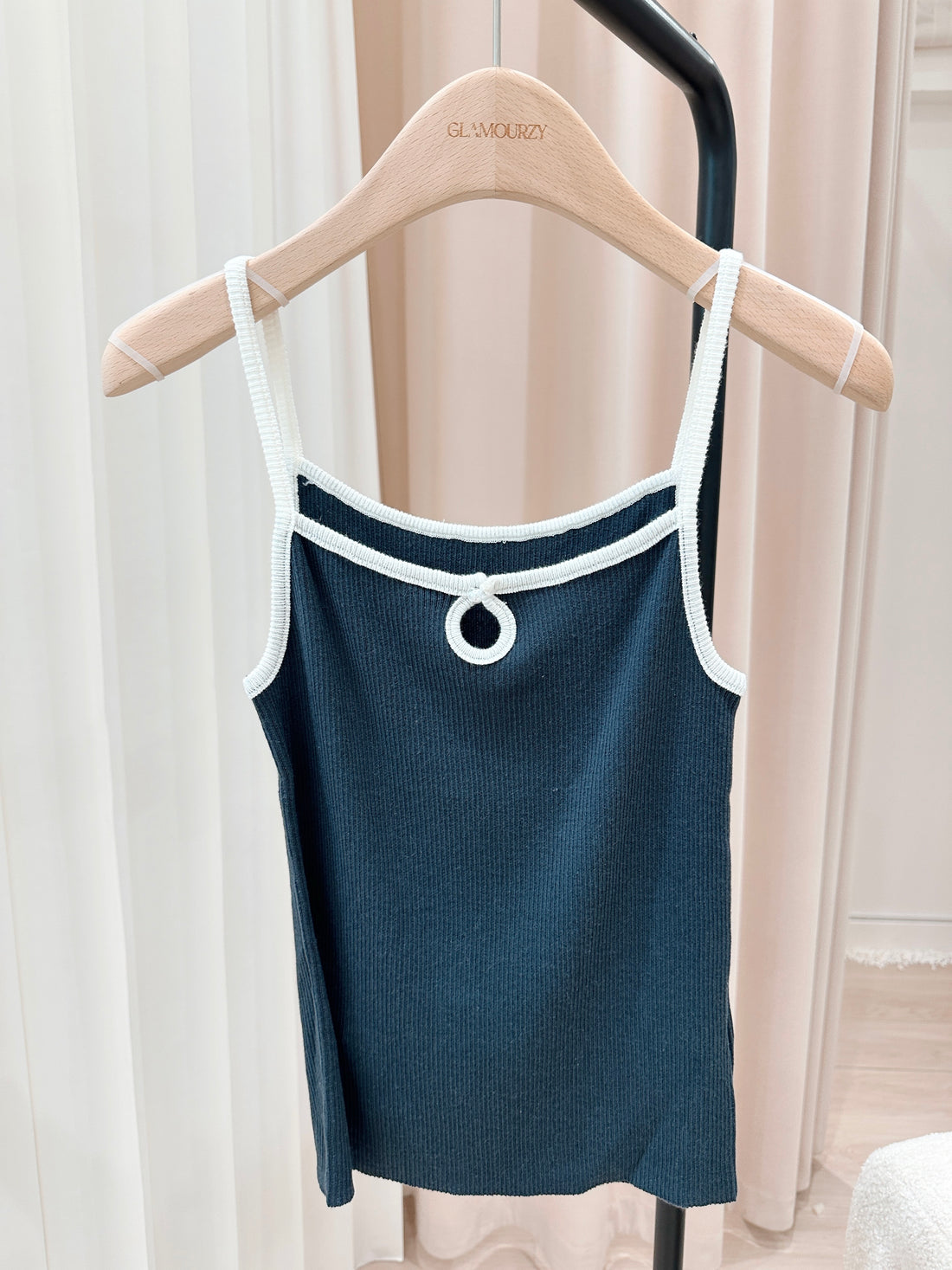 Outlined Pearl Cami Top