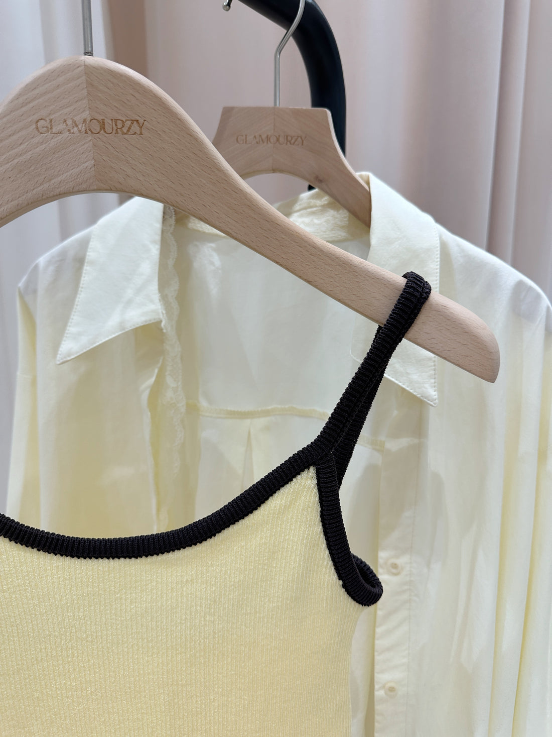 Brown Yellow Cami Top