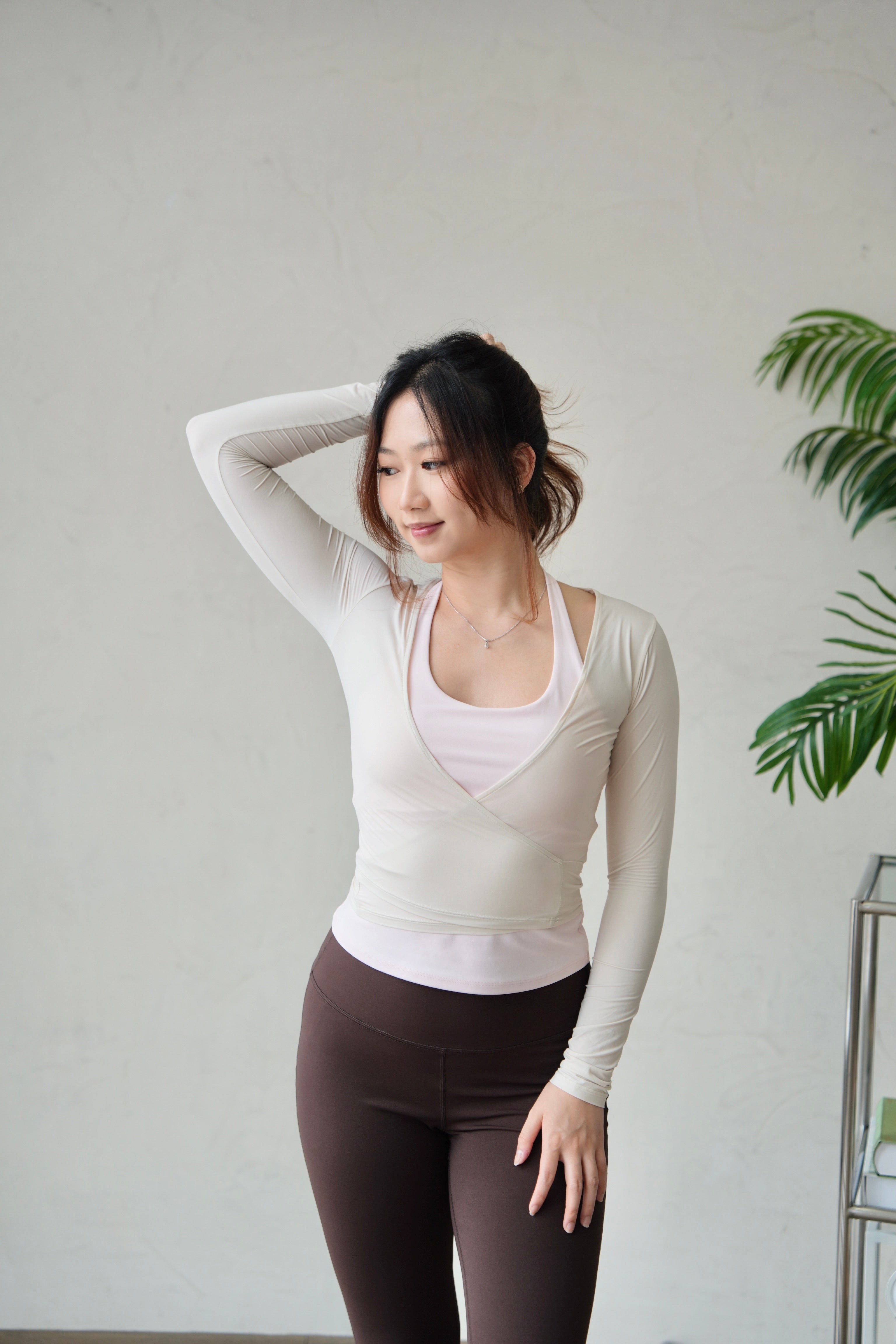 Silky Cross Top