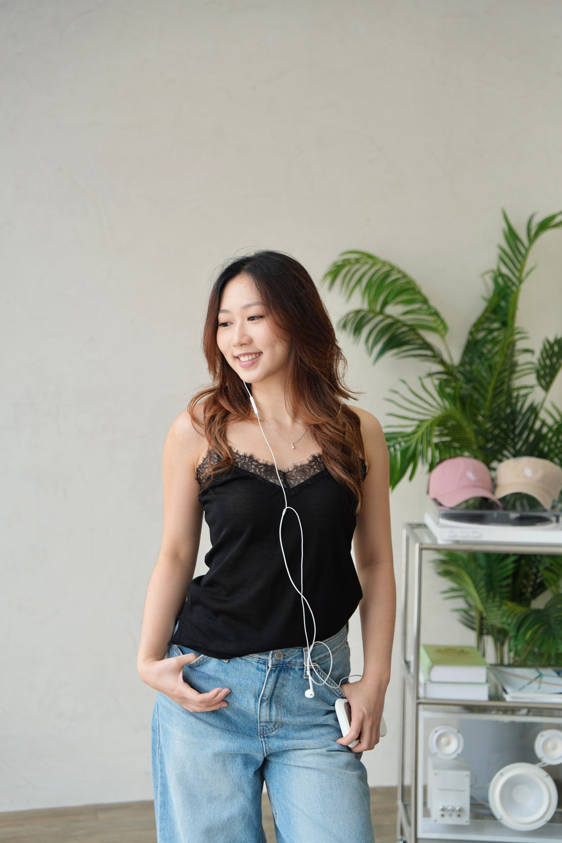 Silky Lace Cami Top