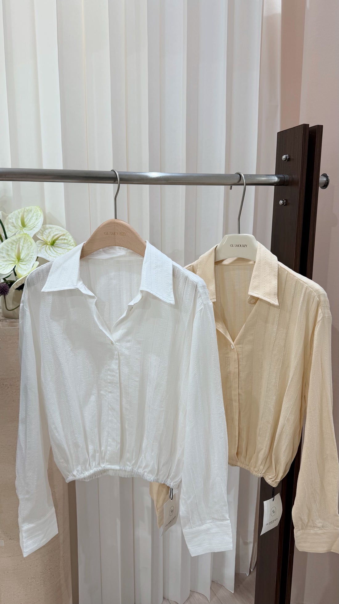 Linen Crop Shirt