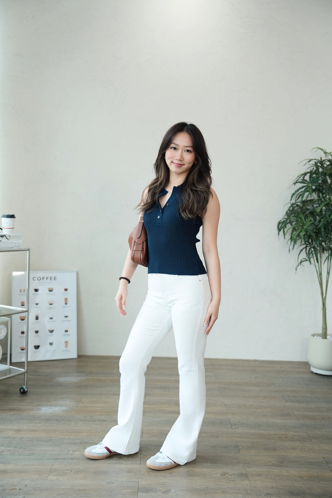 Muse Button Polo Tank