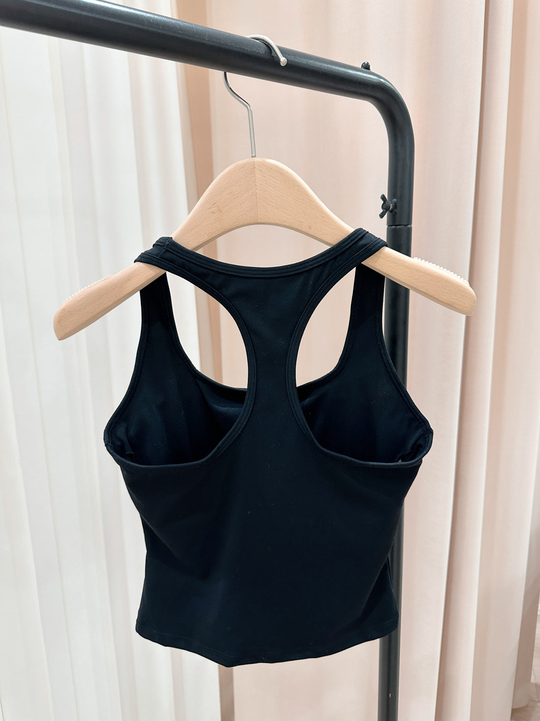 Active Black Padded Top