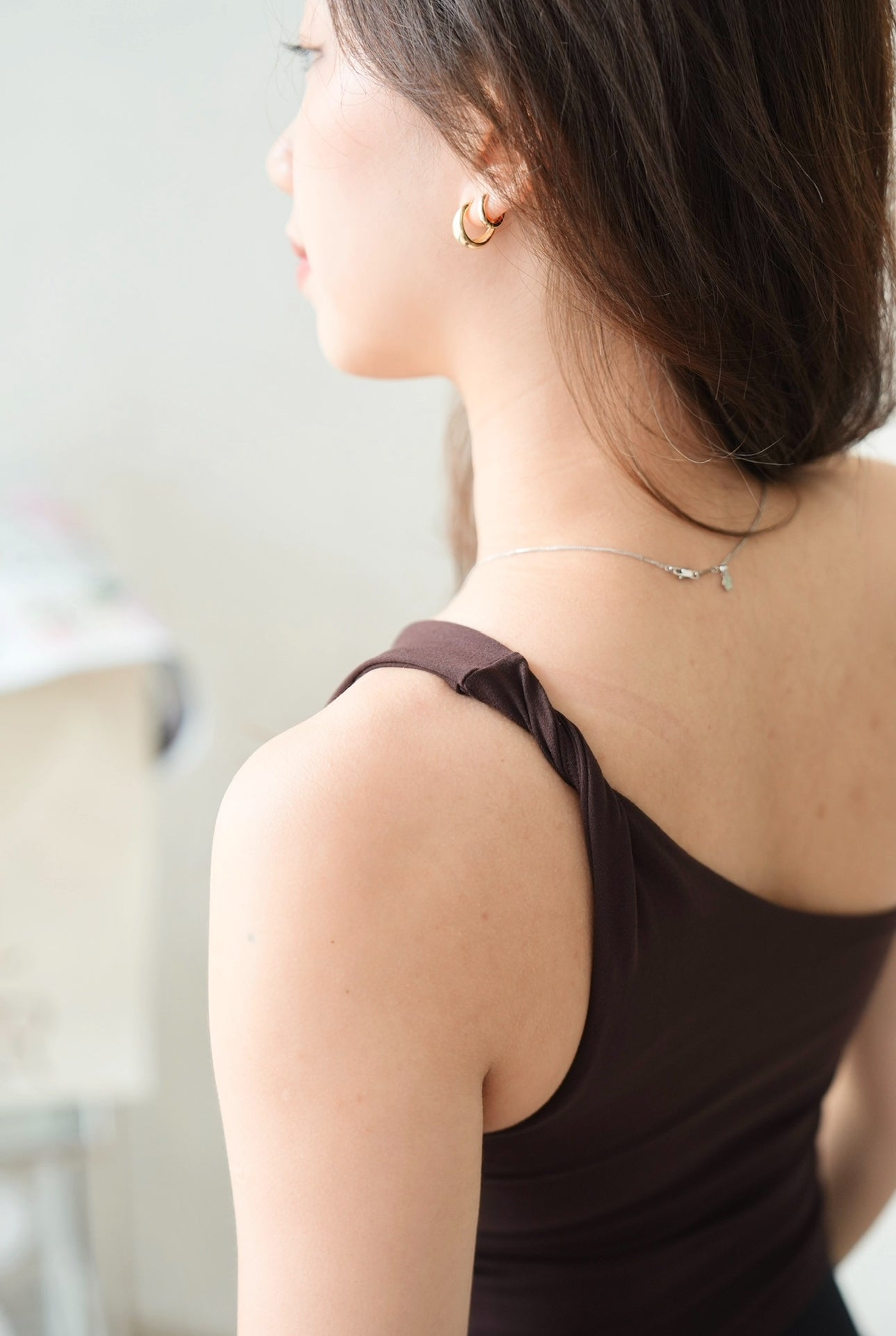Twist One-Shoulder Padded Top