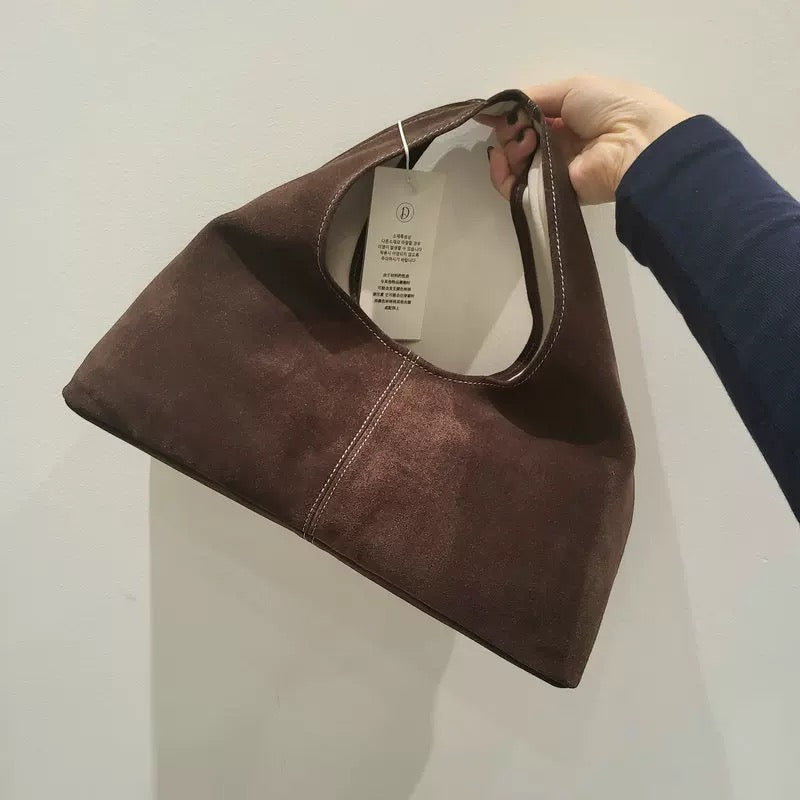 【KR】Suede Small Hobo Bag