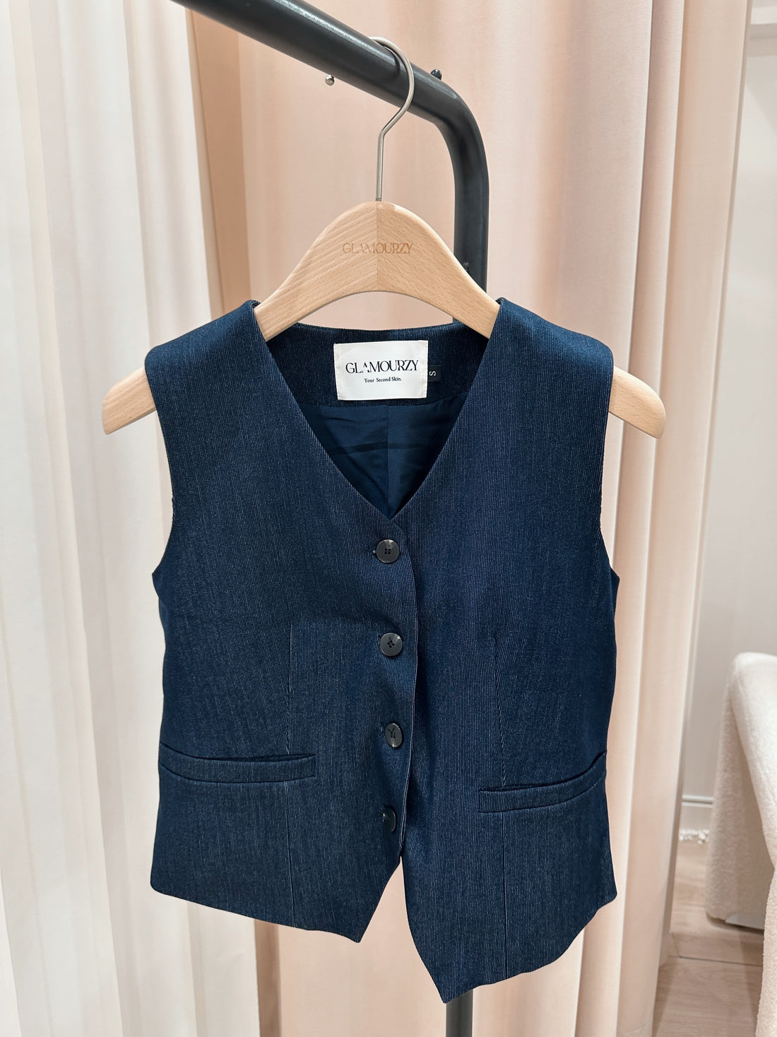 Dark Grey Textured Vest