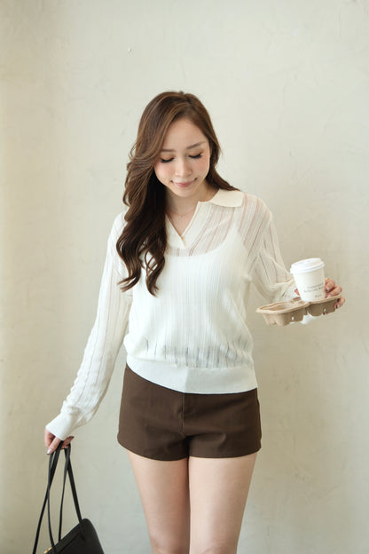 Luxe Linen Polo Top