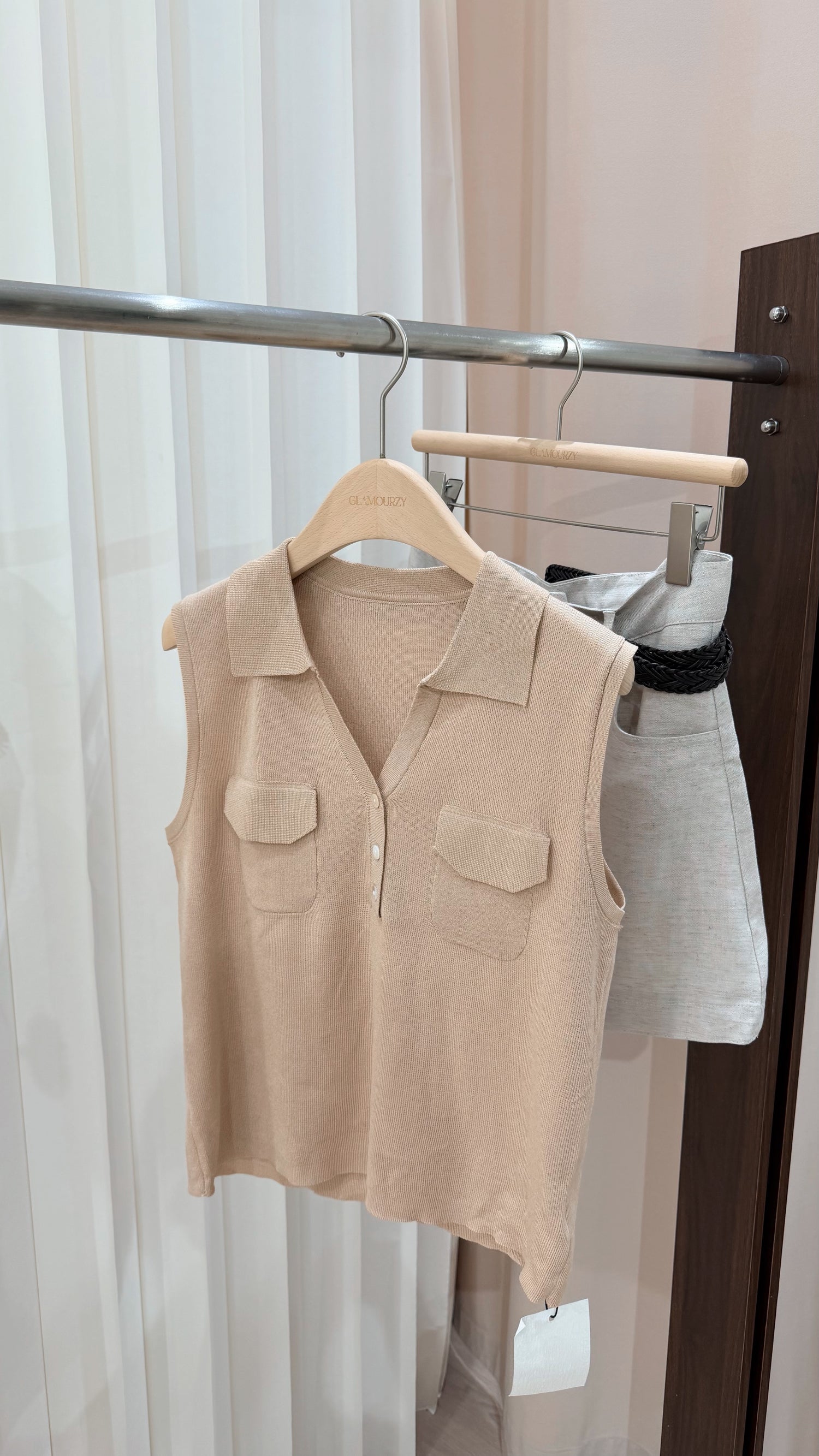 Linen Blend Vest
