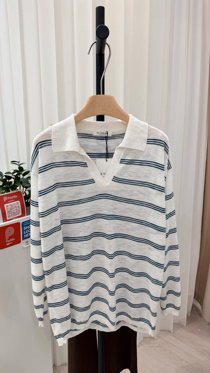 Linen Polo Top