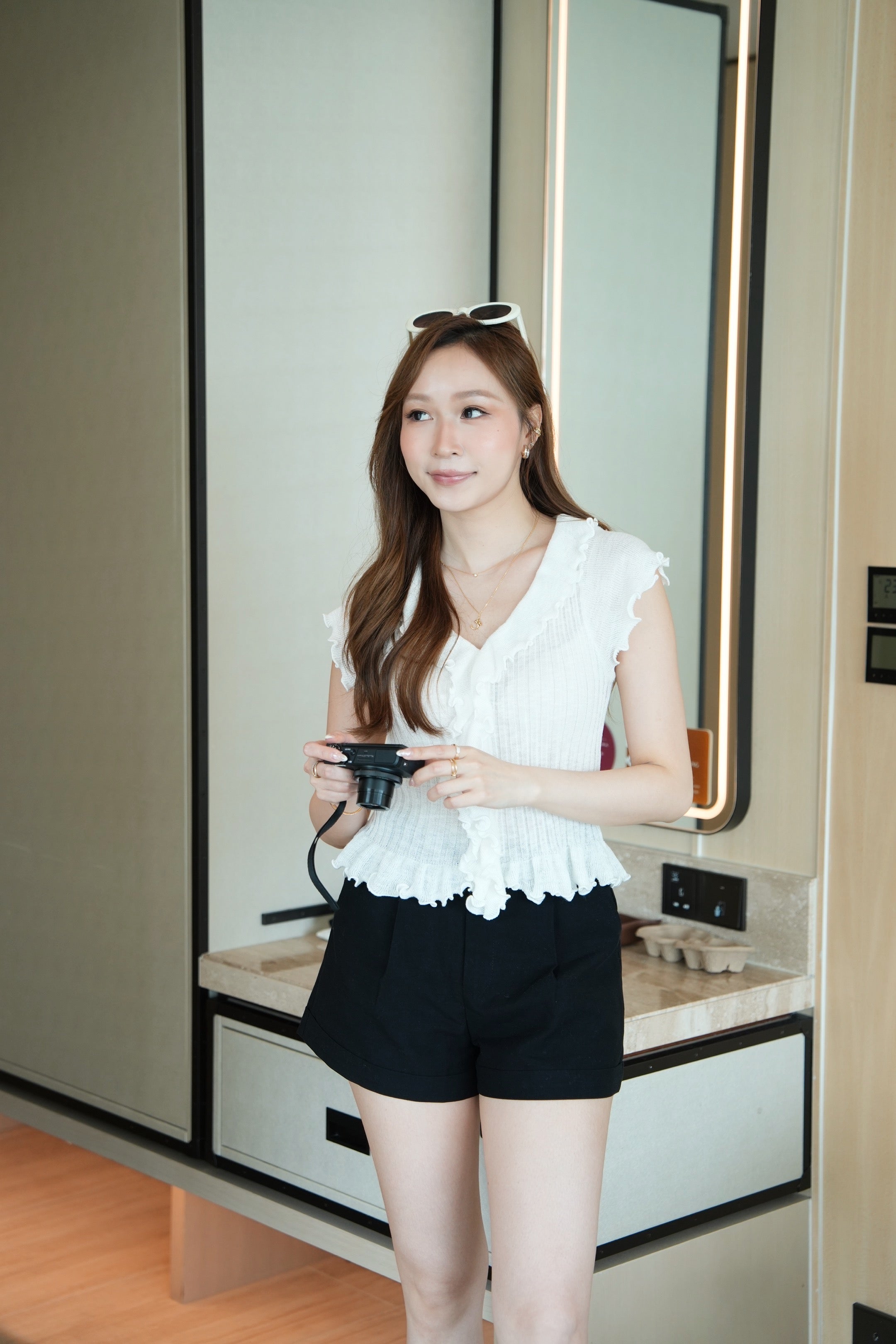 Premium Airy Ruffle Top