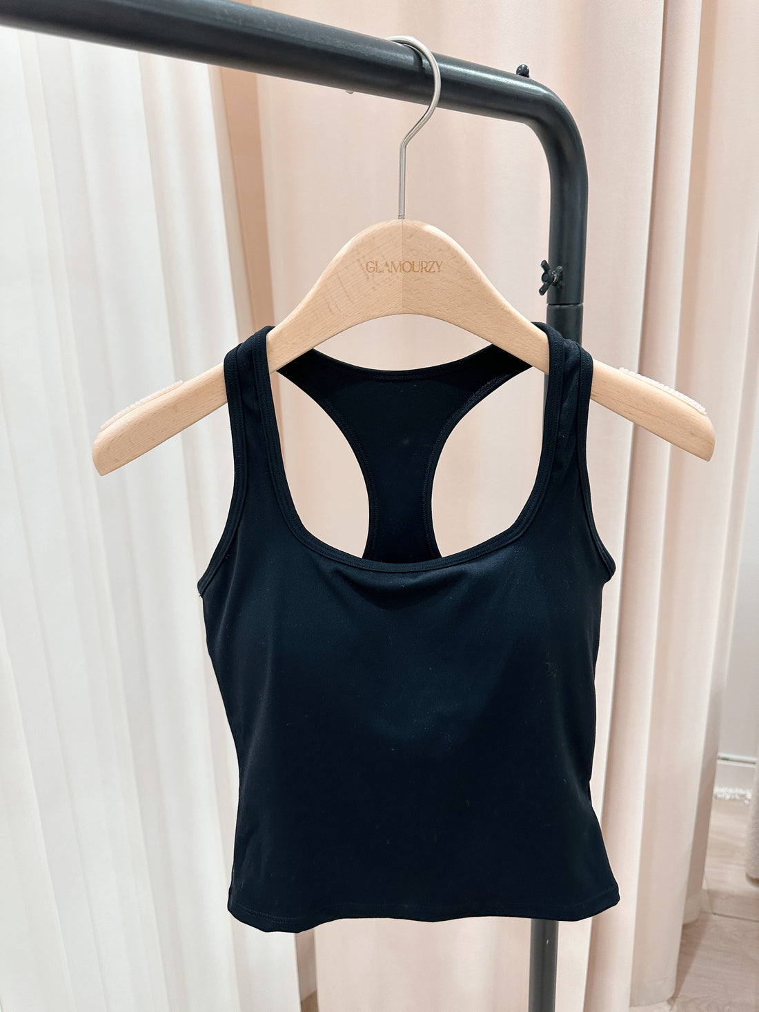 Active Black Padded Top