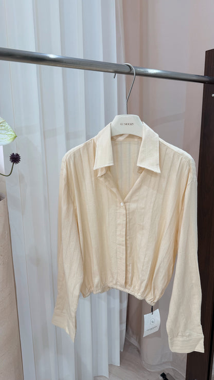 Linen Crop Shirt