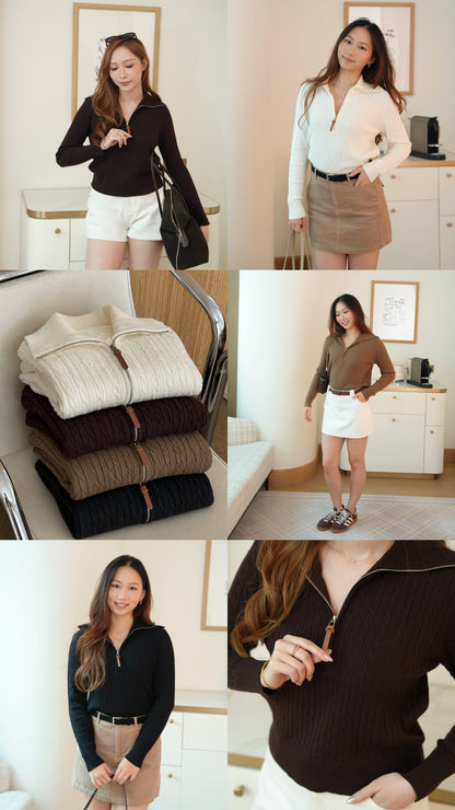The Club Wool Half-Zip Knit
