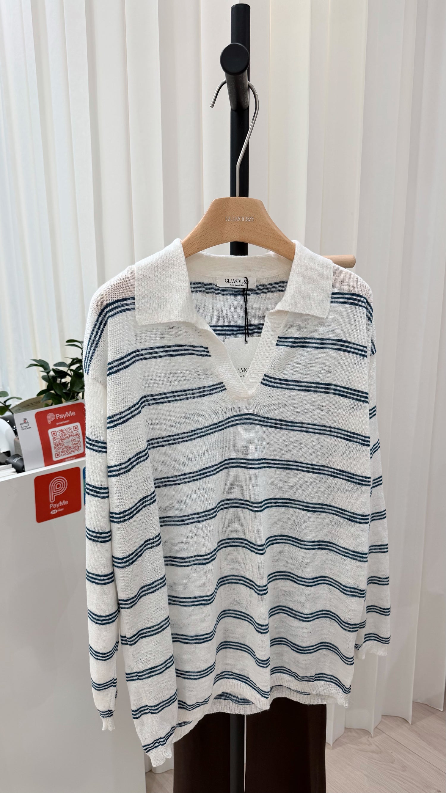 Linen Polo Top