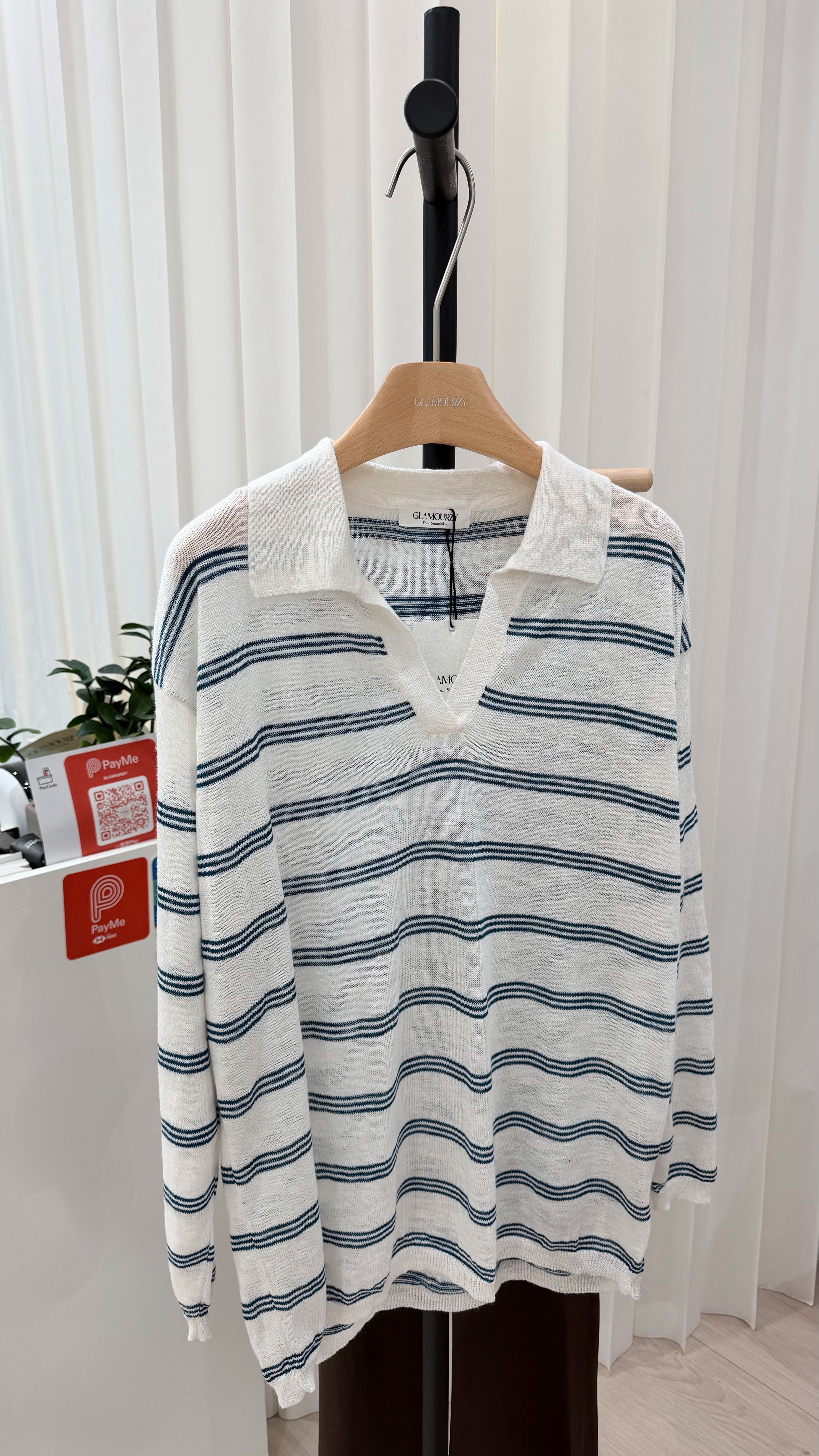 Linen Polo Top