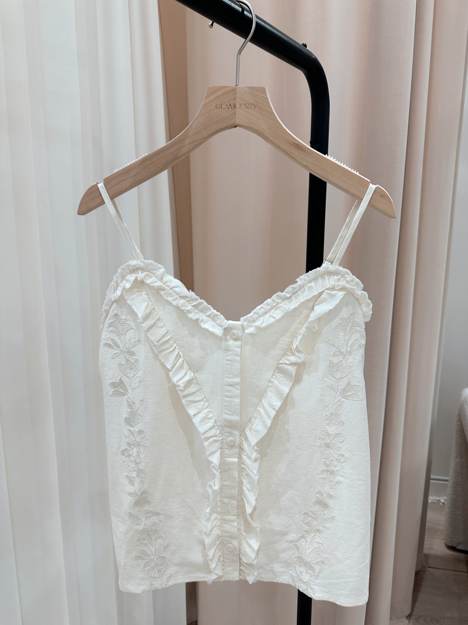 Floral embroidered Cami Top
