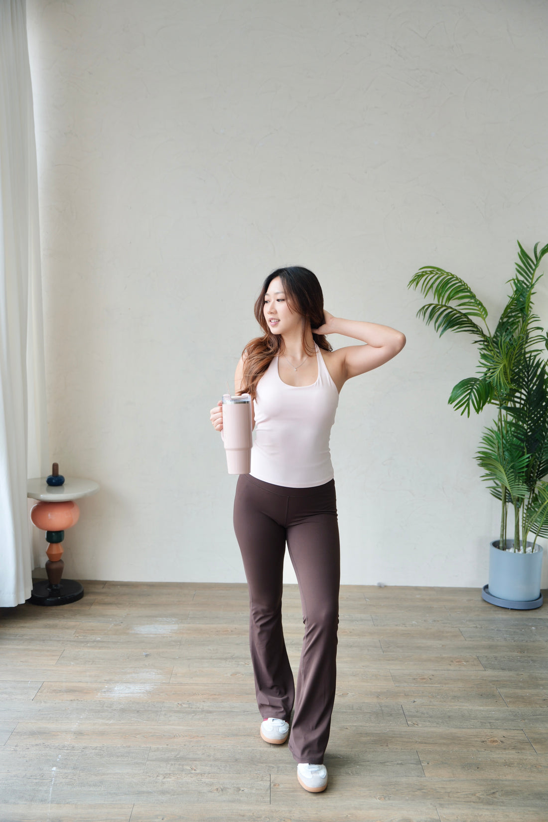 Kaia HalterFit Bra - Soft Pink