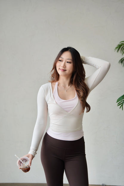 Silky Cross Top
