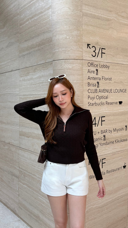 The Club Wool Half-Zip Knit