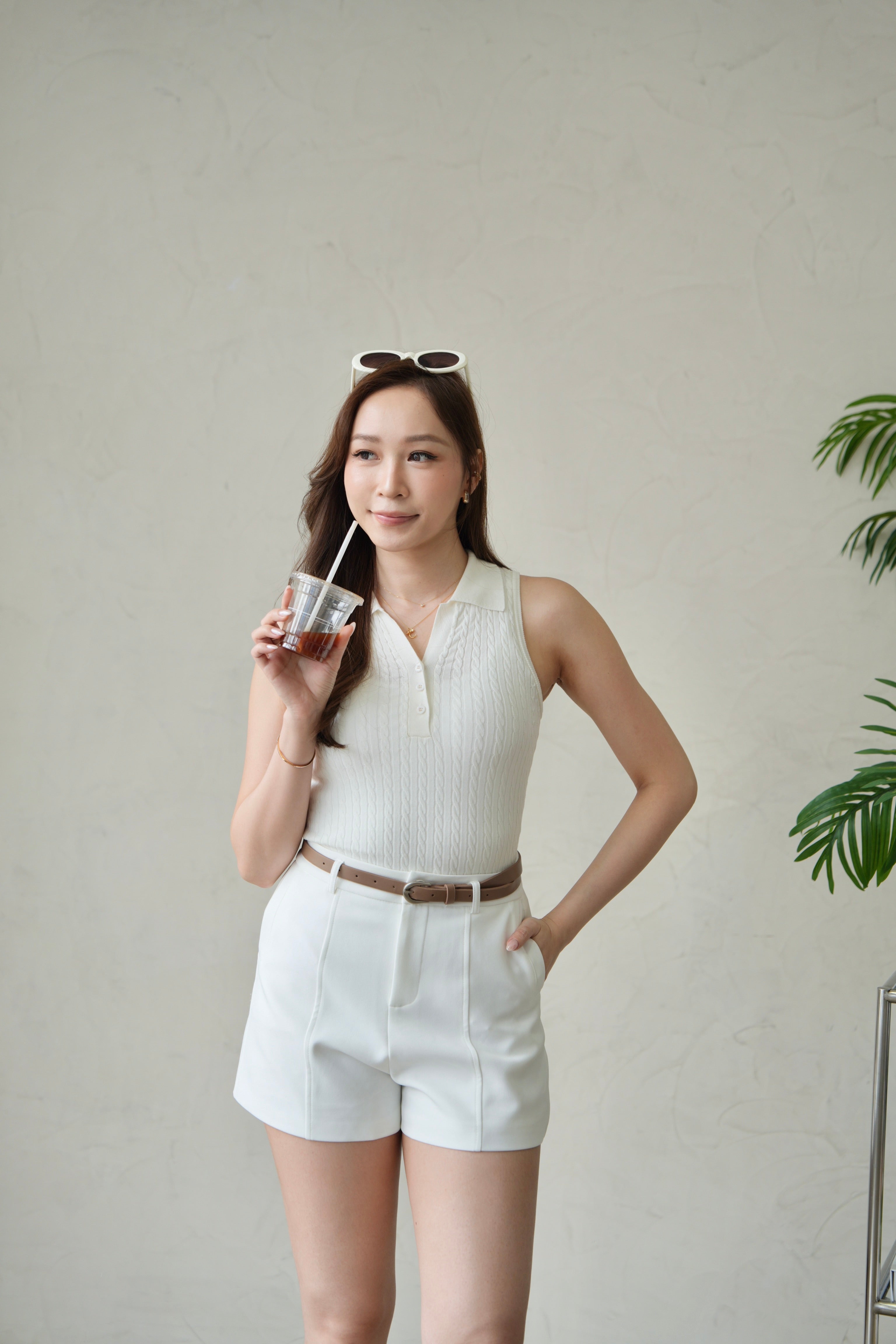 The Classic Tailored Belted Shorts