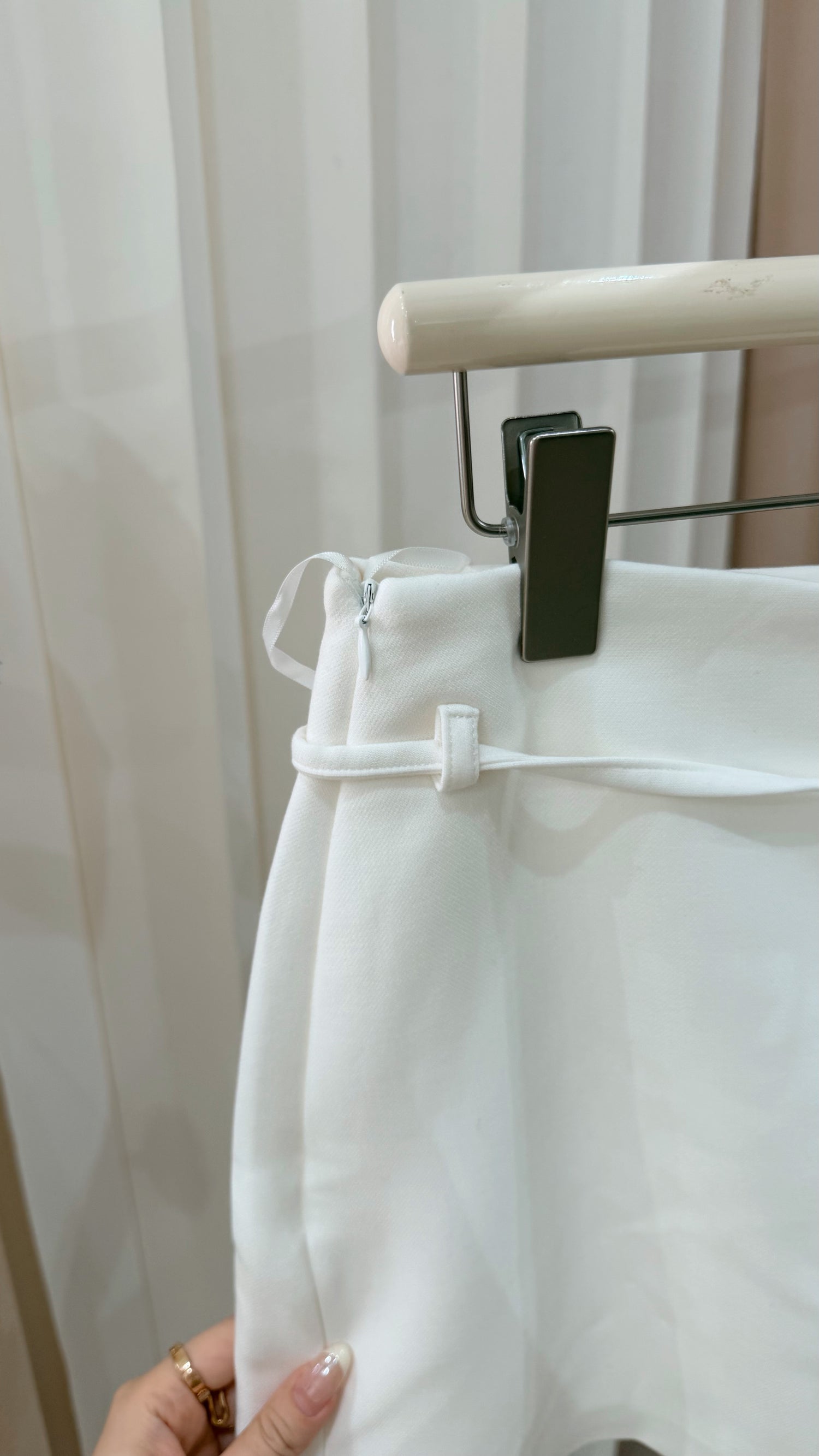 White Belted Skort