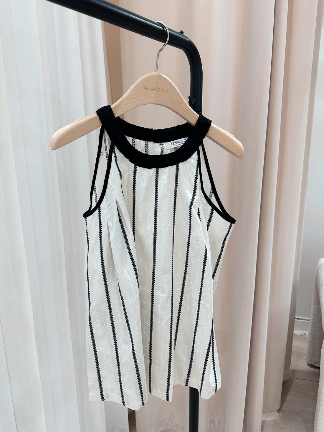 Black Detailed Top