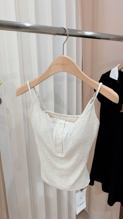 Light Grey Lace Bra Top