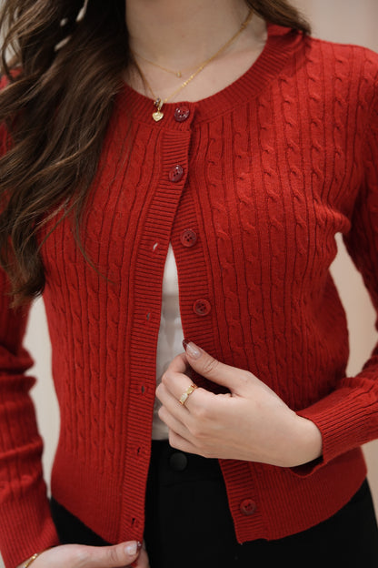 Softy Cable Knit Cardigan