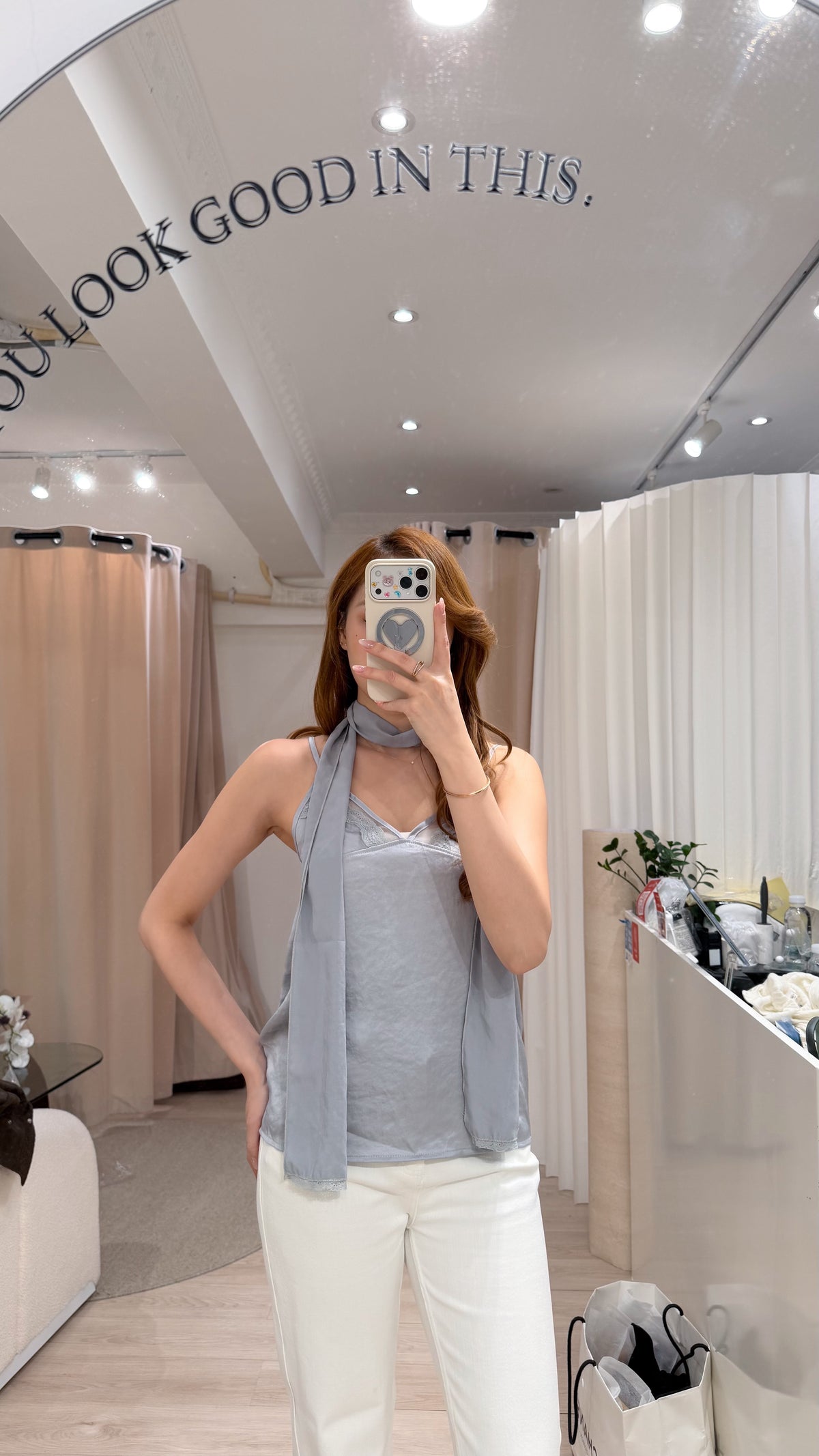 The Silky Scarf Cami Top