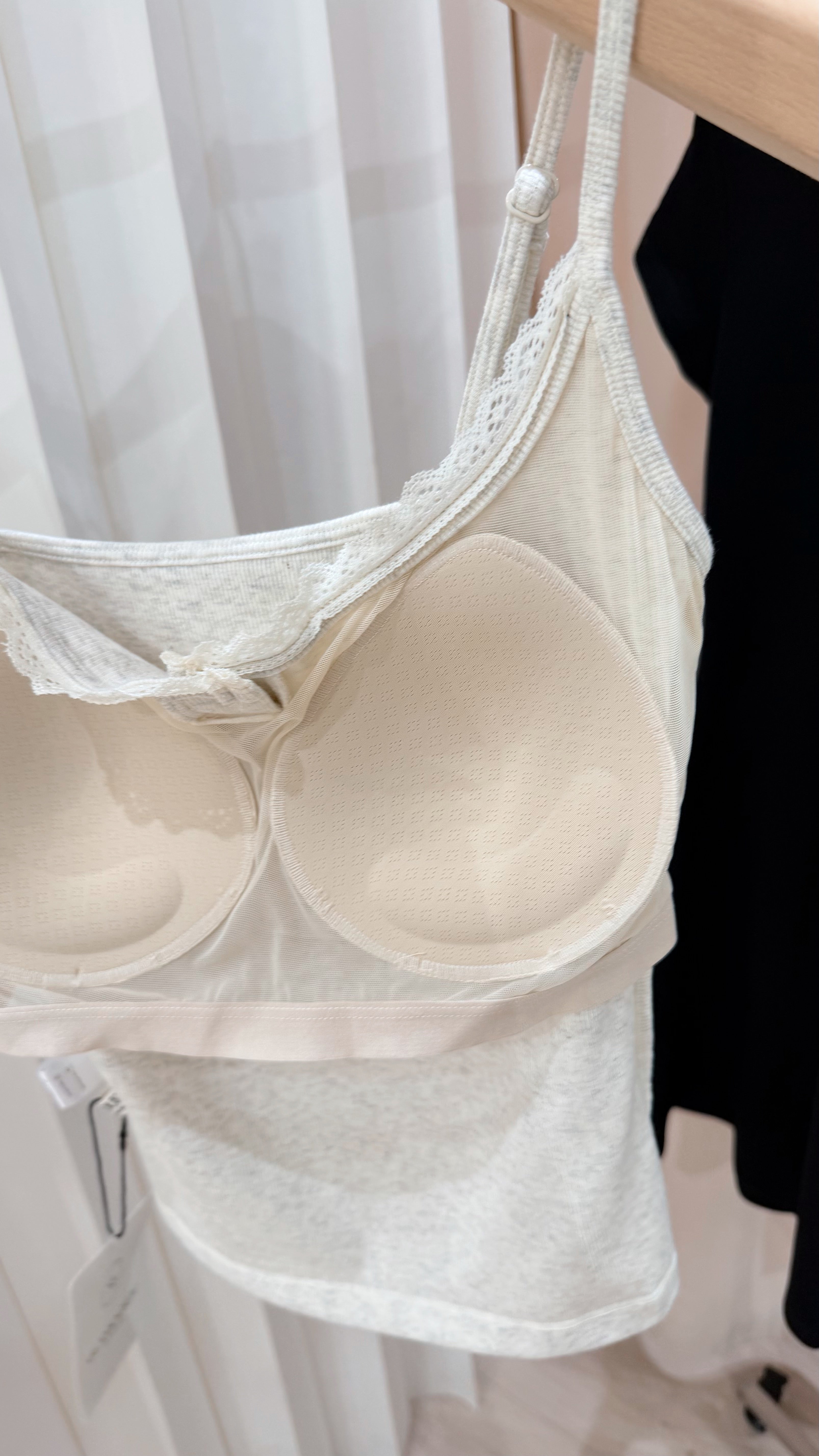 Light Grey Lace Bra Top