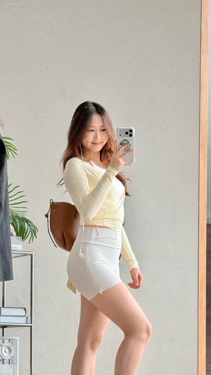 Silky Cross Top