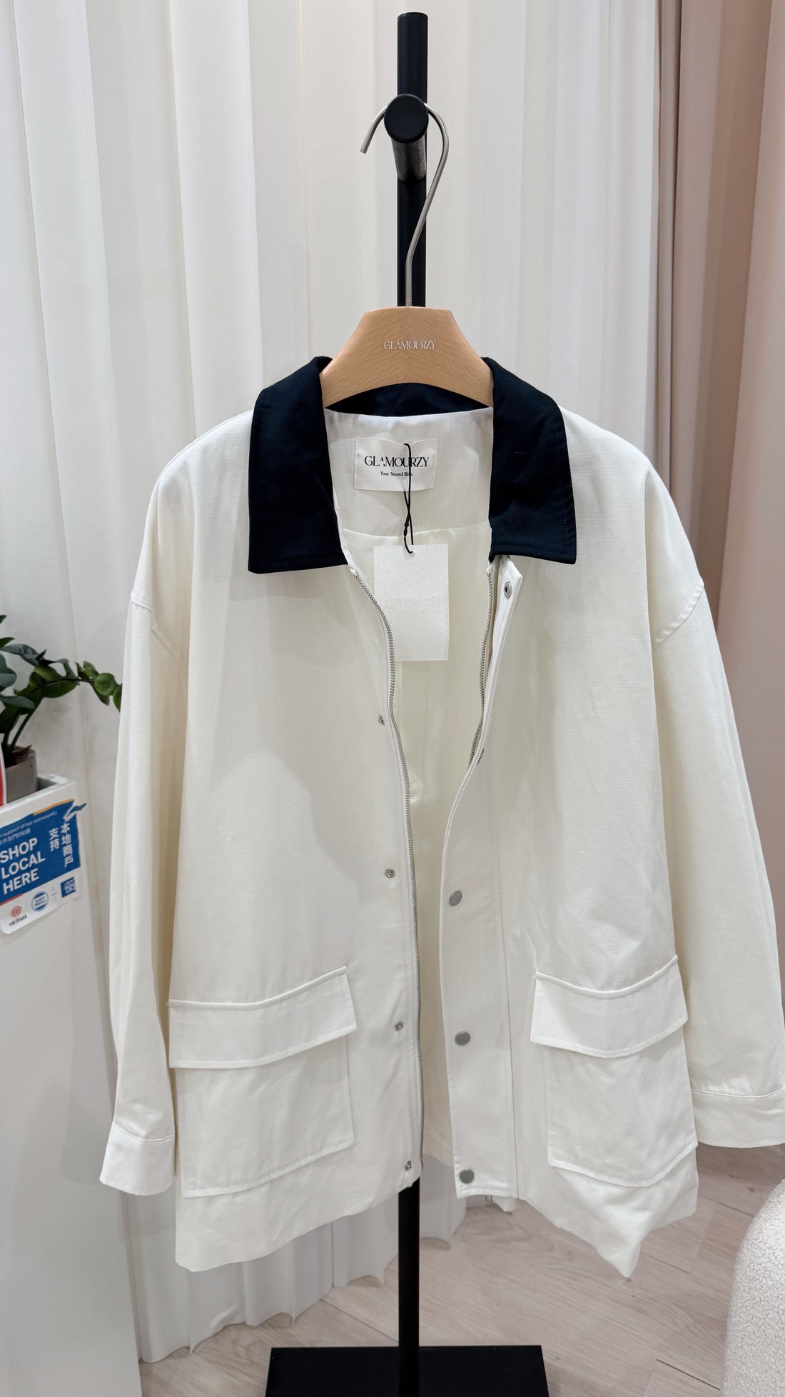 Barn Jacket in Ivory White