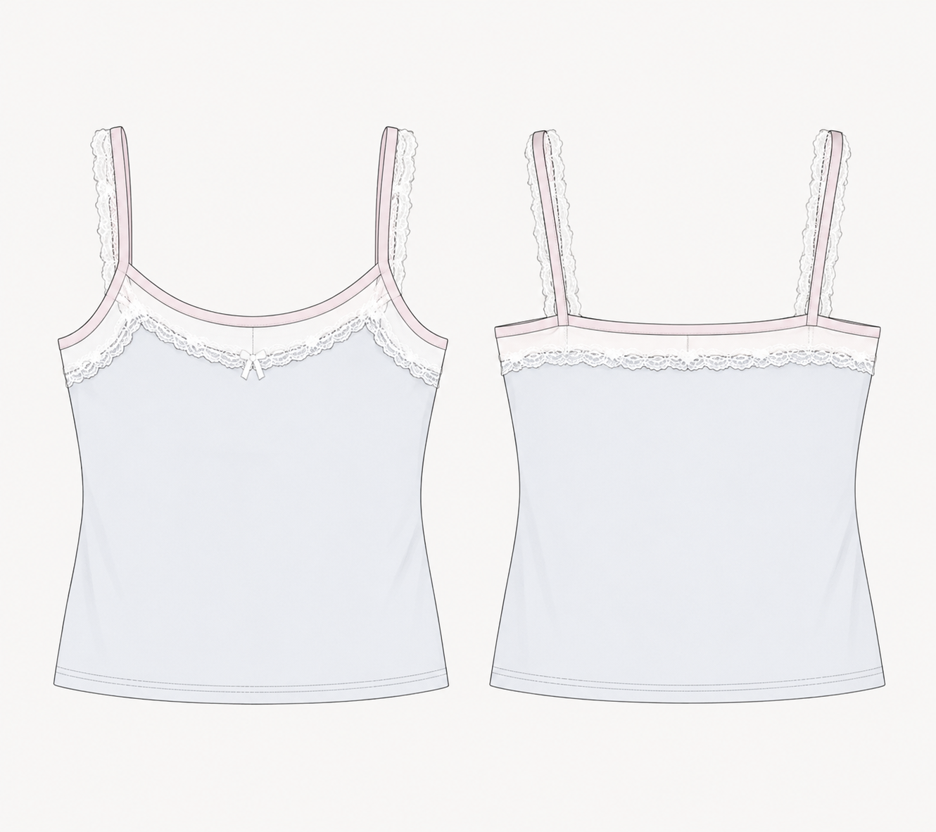 Softy Lace Layered Cami