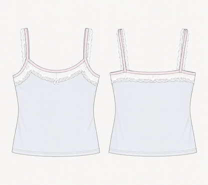 Softy Lace Layered Cami
