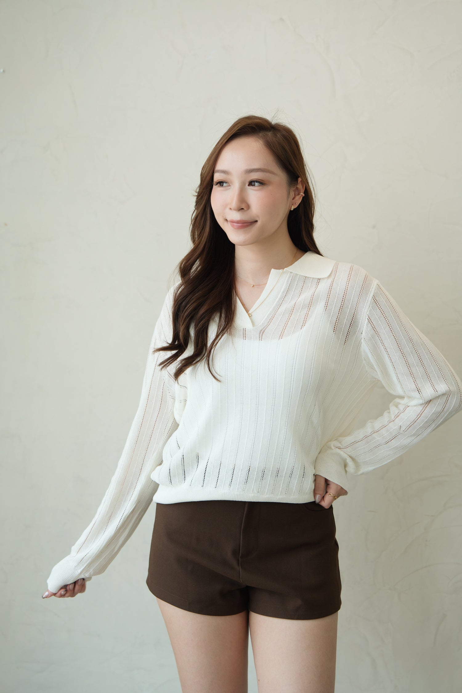 Esme High Rise Brown Shorts