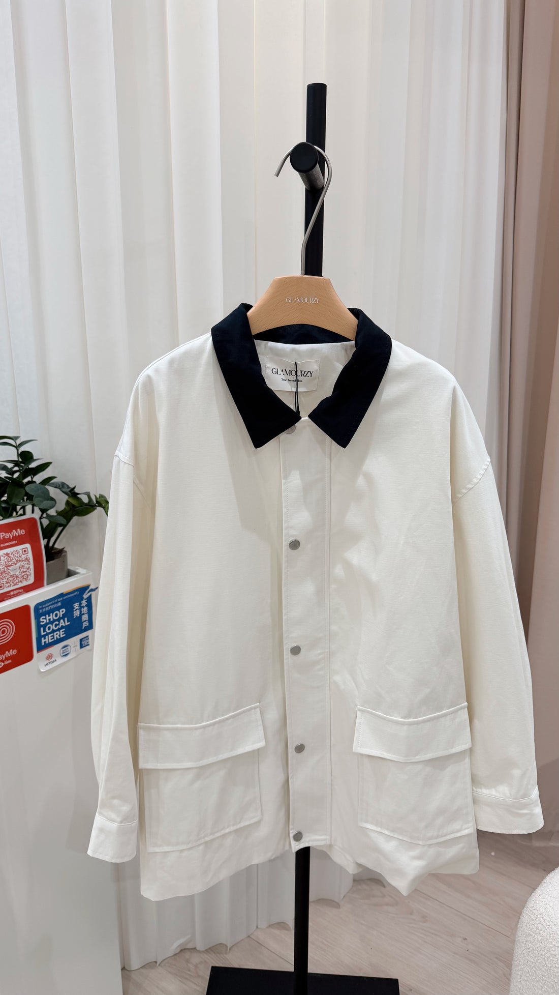 Barn Jacket in Ivory White