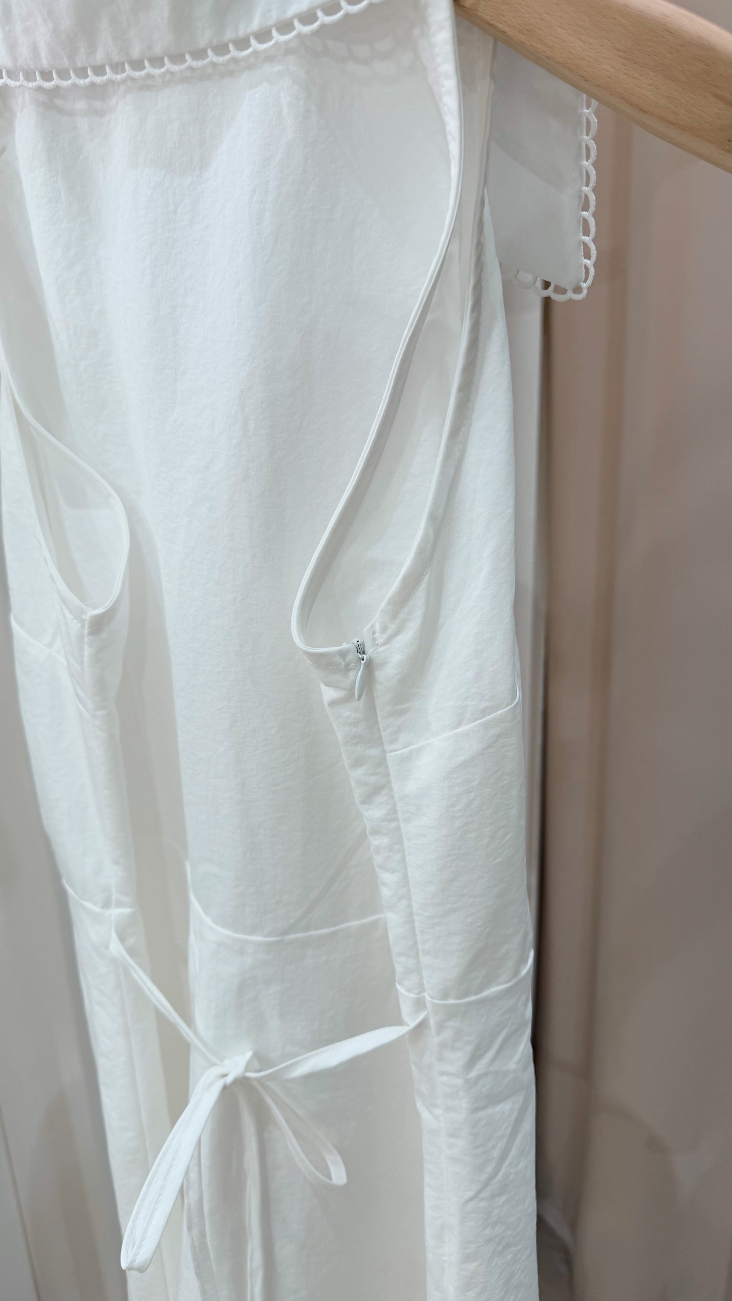 Collar White Dress