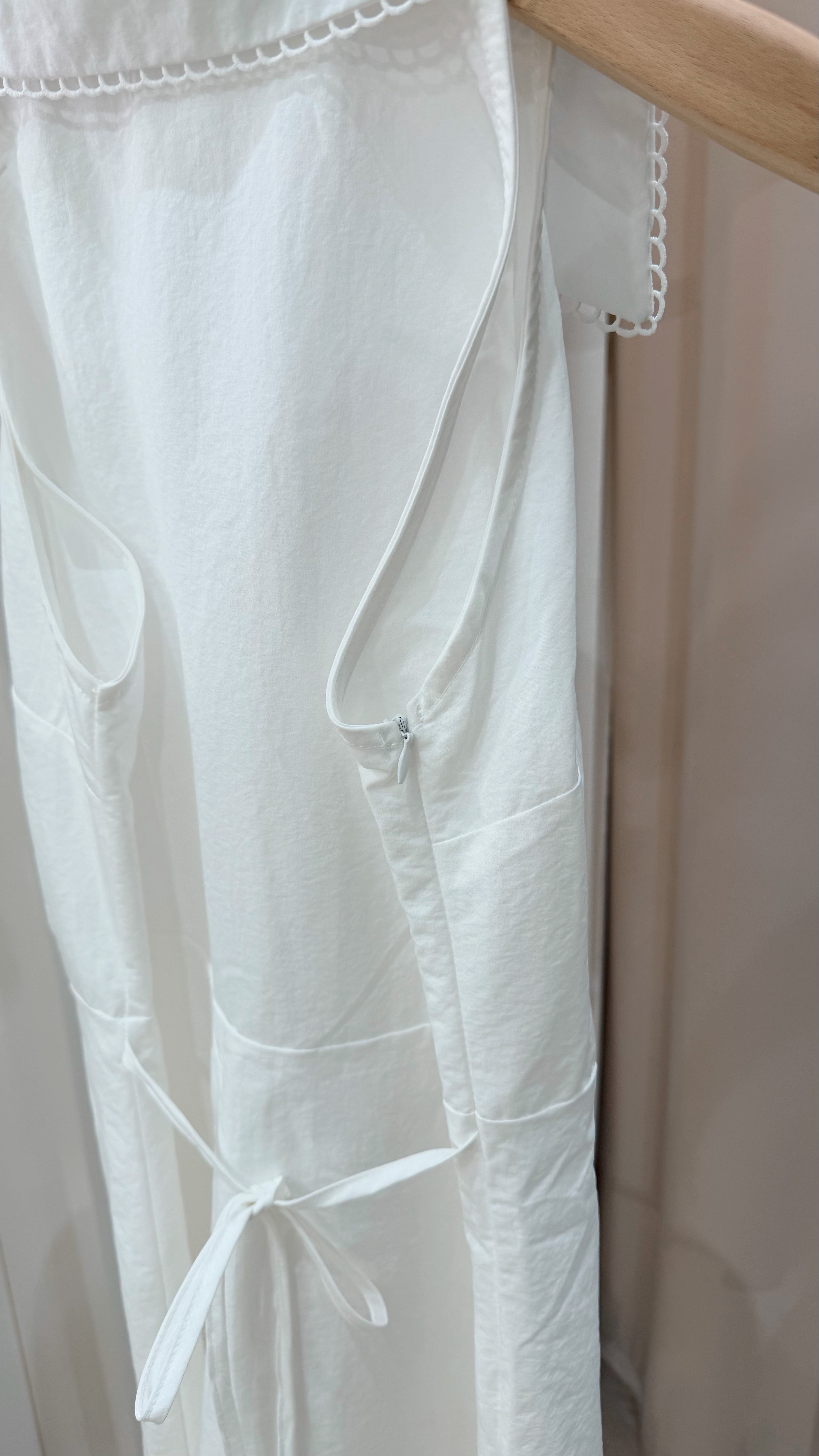 Collar White Dress