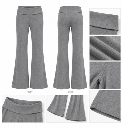 Softy Fold-Over Flare Pants