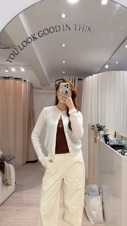 The Cashmere Cable Cardigan