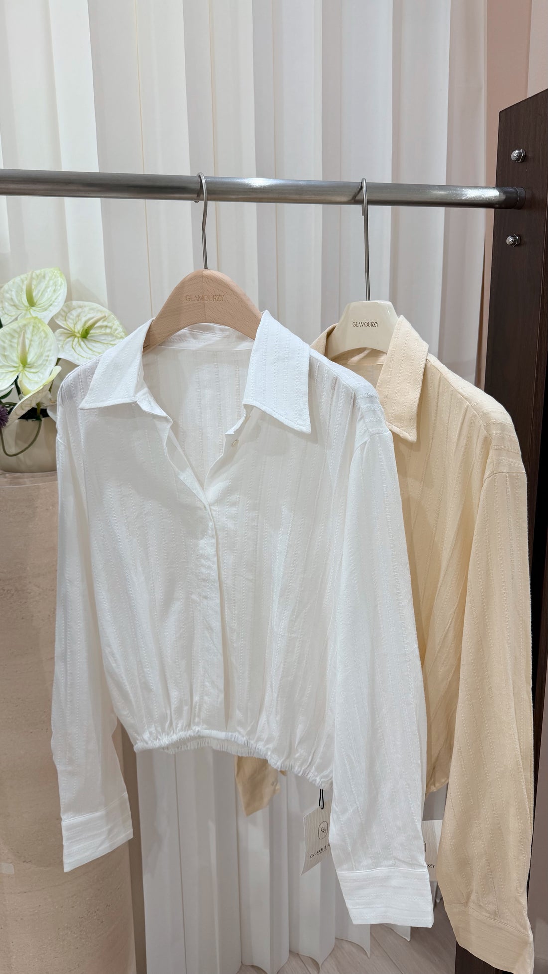 Linen Crop Shirt